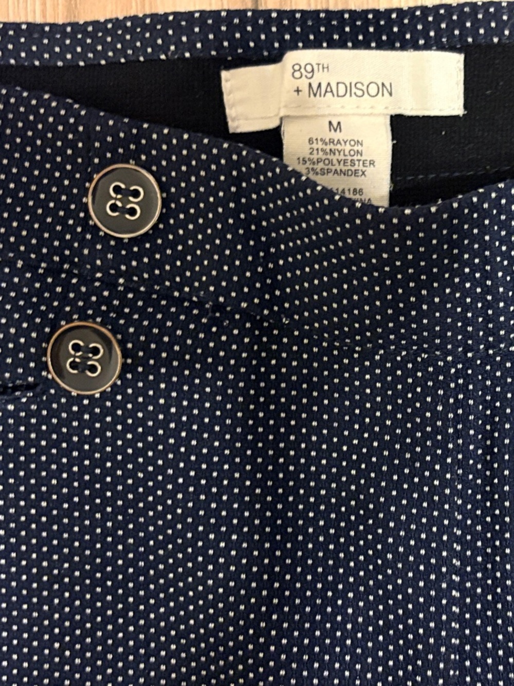 89th & Madison Polka Dot Capris.